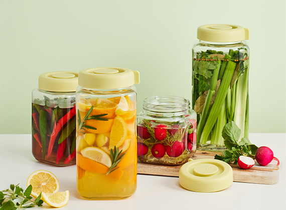 Daily Breathing Glass Container